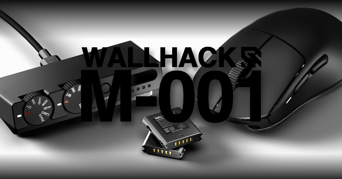 WALLHACK M-001発表！53gマグネシウム合金×交換式バッテリーの8K無線